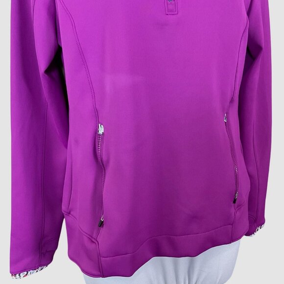 Zero Restriction Sofia Z500 Pullover Jacket Magenta Overbrook Golf Club Embr S - Picture 4 of 13